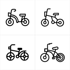 Tricycle icon set