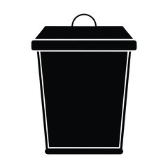 Silhouette of a Compost bin