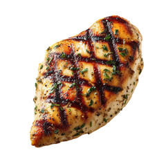 Grilled chicken breast recipe healthy food cooking delicious meal preparation on transparent background