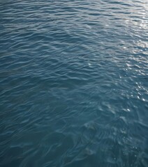Obraz premium Serene blue water ripples, gentle wave texture Subtle light reflections , tone, wave
