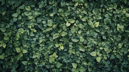 Close-up view of densely packed greenery.
