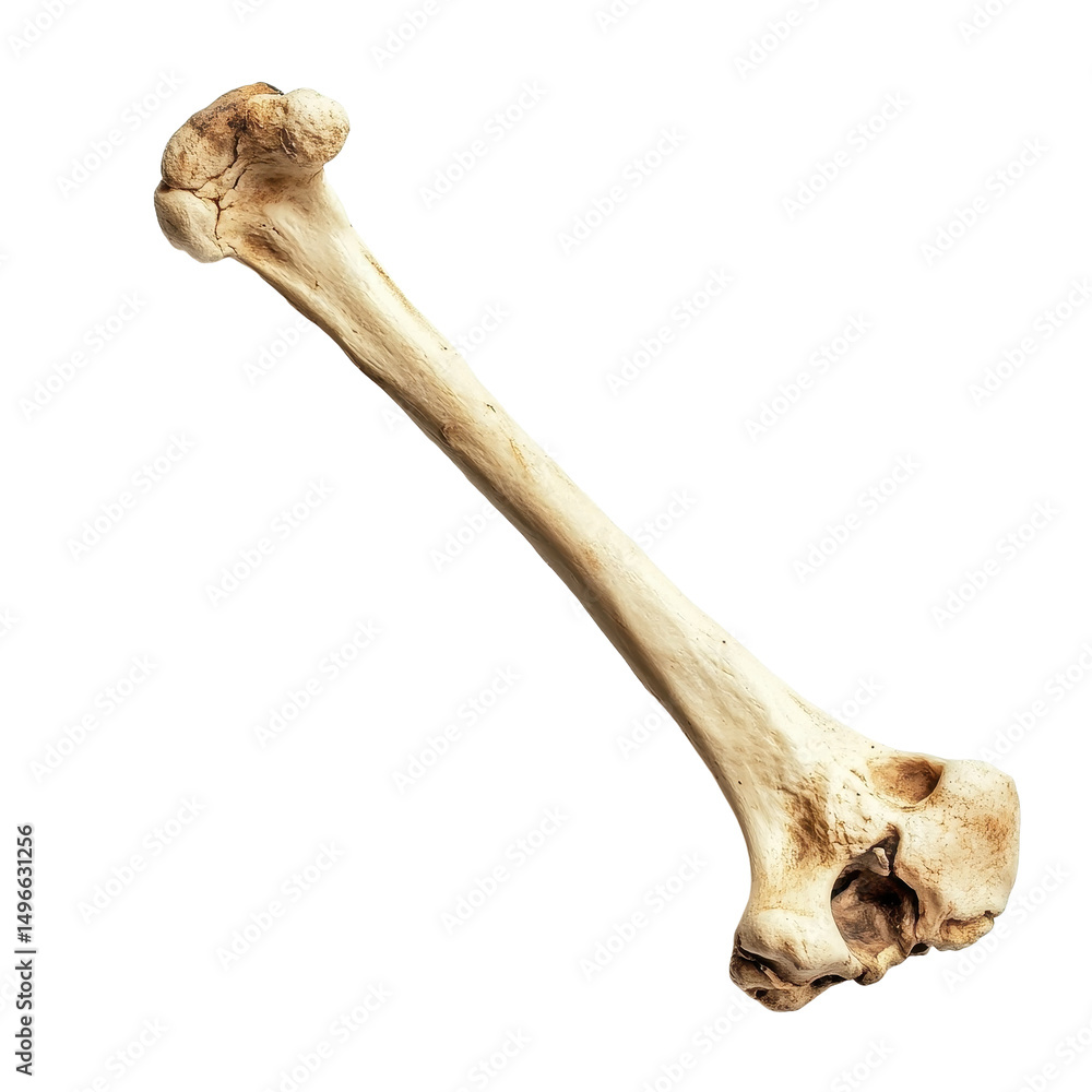 Poster bone displayed on white background with clear details showcasing skeletal structure and features, bo