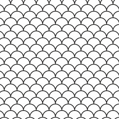  simple abstract black colour fish scale pattern design can be used background