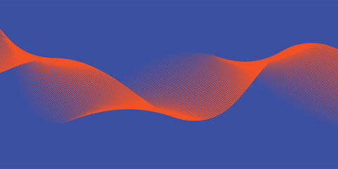 Abstract line wave poster background vector set. Minimalist cover template with vibrant perspective line wave in motion. Ideal design for social media, cover, banner © Odi