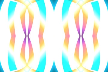 Beautiful glow colour caleidoscope gradient flower line art pattern wallpaper of indonesian traditional abstract batik ethnic dayak ornament for commercial ads