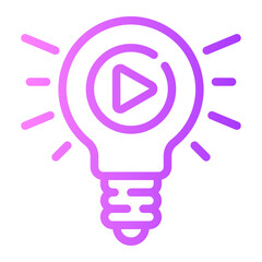 Fototapeta premium idea gradient icon