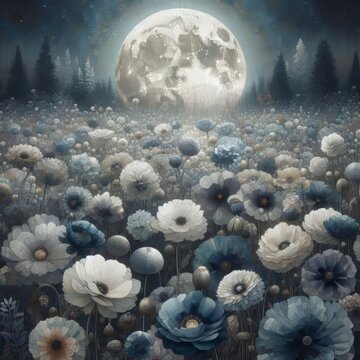 Moonlit Floral an ethereal mys