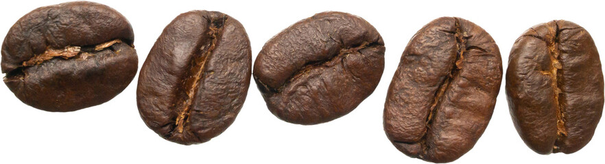 coffee beans isolated on white background