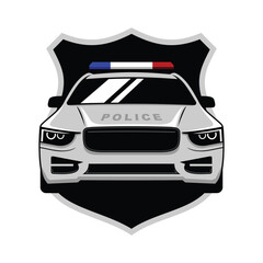 car icon vector illustration police car vector police car logo design illustration of a police car
