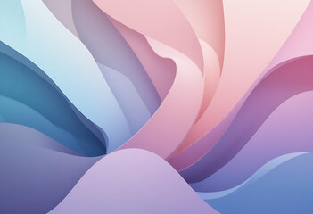 Fototapeta premium Abstract smooth flowing blue and purple wave patterns create a vibrant, energetic design backdrop