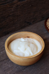 cottage cheese in a bowl