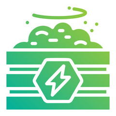 Composting. This is a vector single icon with a solid gradient style. It is suitable for any purpose, such as website design, mobile app design, logo design, etc.