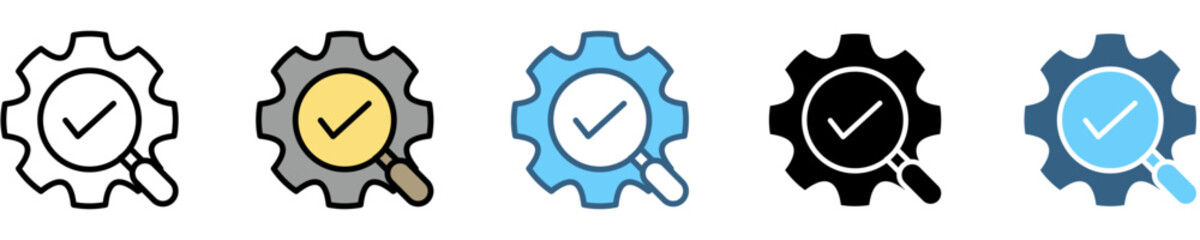 SOFTWARE TESTING icon with multiple style