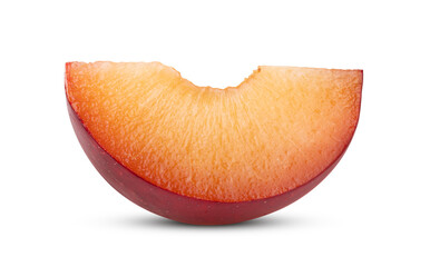 cherry plums slice isolated on tranasparent png