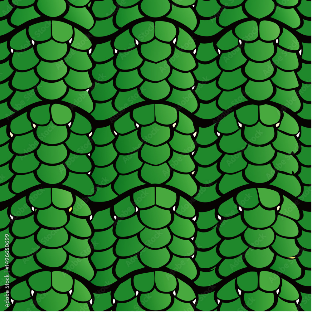 Poster seamless crocodile skin vector pattern. reptile leather texture design with detailed scale backgroun