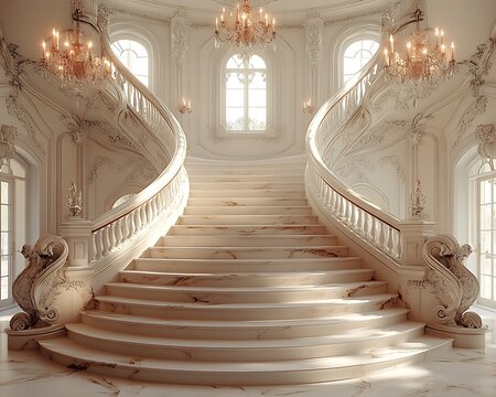 staircase in a modern house
