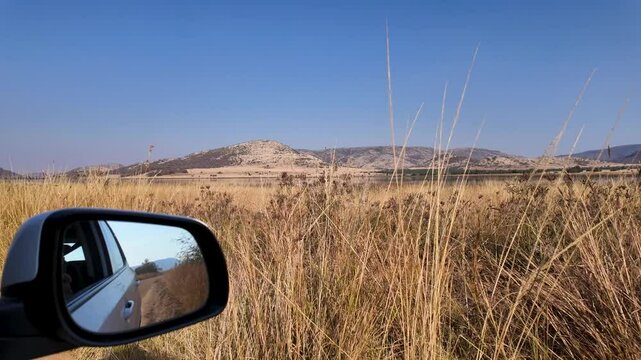 Self-Safari In Pilanesberg National Park North West South Africa. Wildness Safari Scene Of Game Drive With Big Five Animals. Exotic Outdoor Country Stunning. Exotic Bosk Nature.