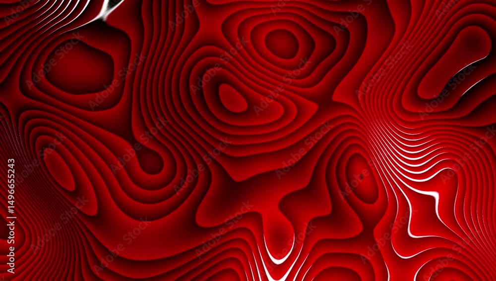 Aufkleber grey curve waves flowing abstract motion background. seamless looping.
