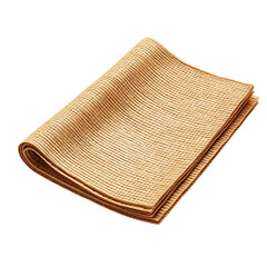 Contemporary Eco Straw Mat Featuring a Sleek Natural Design Isolated on Transparent Background