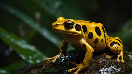 Panamanian Golden Frog closeup