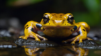 Panamanian Golden Frog closeup
