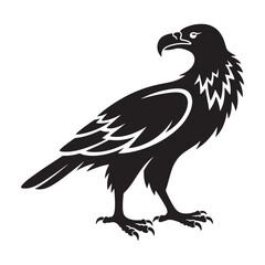 Fototapeta premium A striking image capturing the bold silhouette of an eagle