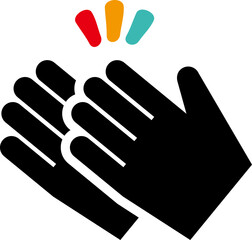 박수치는 손 아이콘