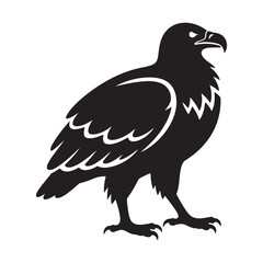 Fototapeta premium A striking image capturing the bold silhouette of an eagle