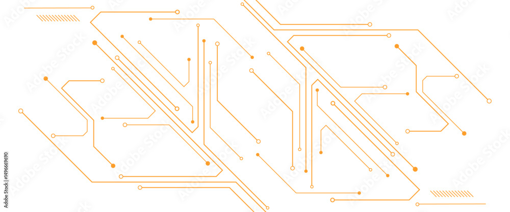 Poster vector abstract technological circuits background