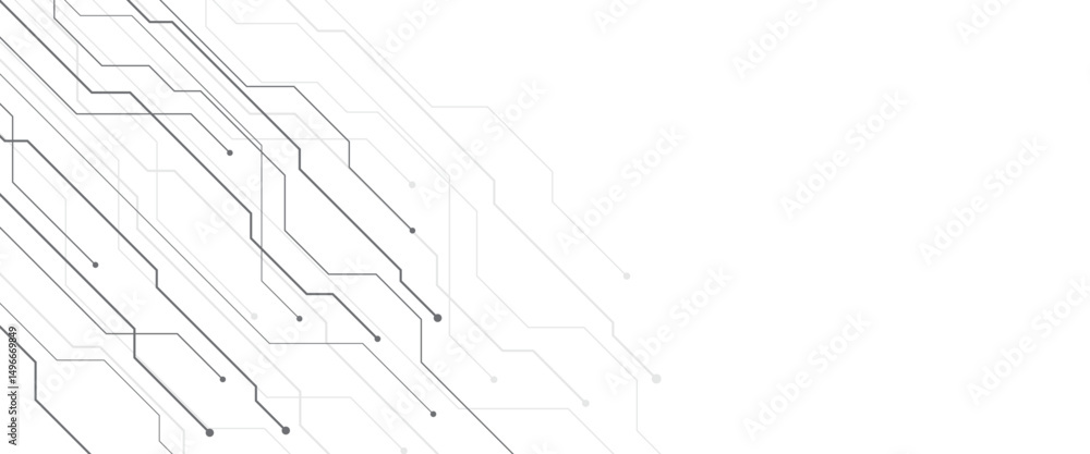 Poster vector abstract digital technology with tech lines banner design