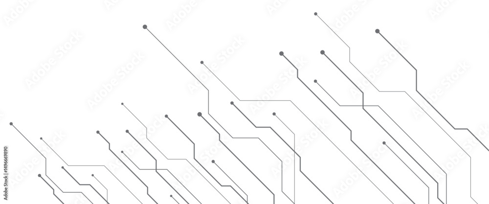 Poster vector abstract digital technology with tech lines banner design