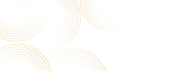 Vector circle white and gold technology pattern background.
