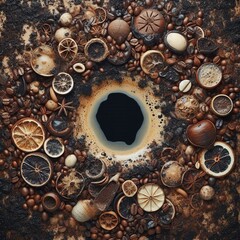 Drained Coffee waste content