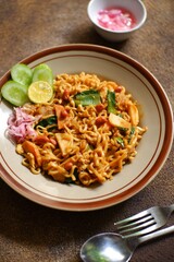 A plate of Aceh style fried noodles 