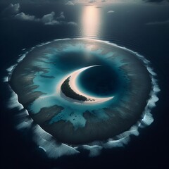 A crescent on the dista