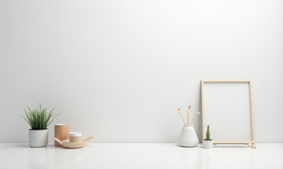 Minimalist Home Decor Mockup with Frame - Minimalism