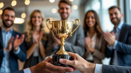 Team Success and Business Achievement - Powered by Adobe