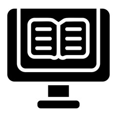 E-learning Solid Icon