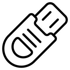 Fototapeta premium Flashdisk Line Icon
