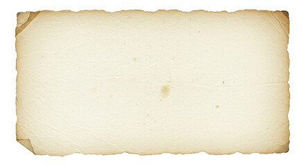 An authentic old rustic paper design, featuring rich texture and character, set against a clean white background. Perfect for vintage themes.