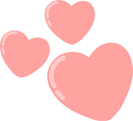 red hearts on white background