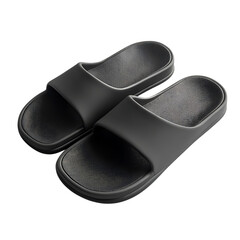 Sleek Slip On Sandals With A Minimalist Design Ultr Isolated on Transparent Background