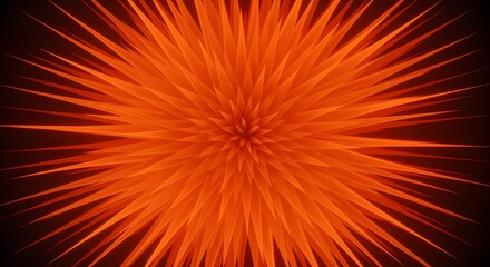 Abstract orange burst on dark background