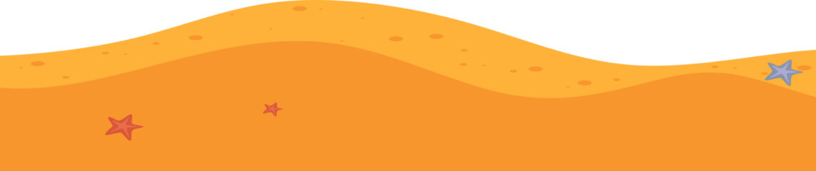 Beach Footer Vector