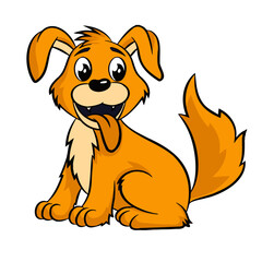 Cartoon dog vector