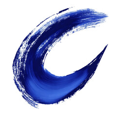 Artistic Arrow with Flowing Dynamic Brush Strokes Isolated on Transparent Background