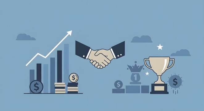 Successful Business Partnership Growth, Collaboration, and Achieving Milestones Together