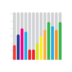 Statistics business stylized logos and element symbol