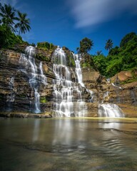 Obraz premium The natural beauty of Cigangsa waterfall.