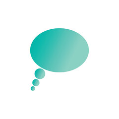 Stylized bubble chat logo vector and symbol